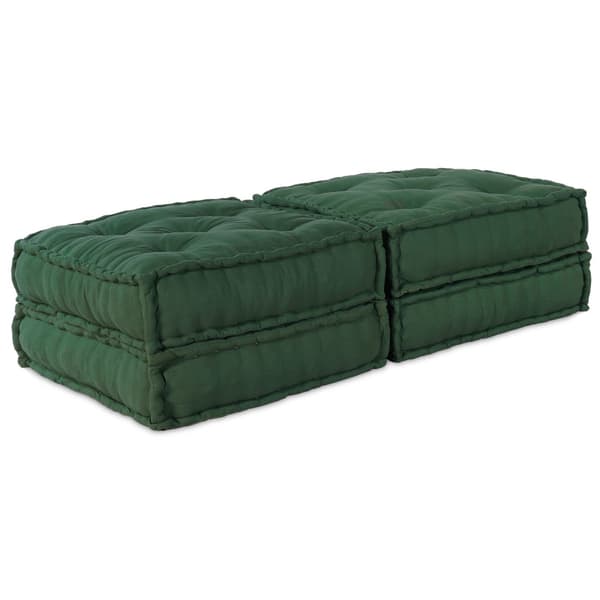 Modulsofa enhet 2 st Tyg Grön 140 x 70 x 36 cm