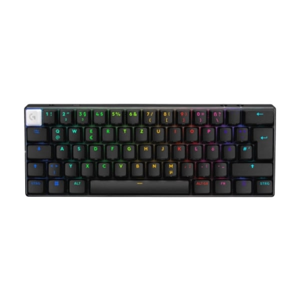 Logitech G PRO X 60 - tangentbord - 60% TKL - QWERTY - hela norden - svart Inmatningsenhet Svart