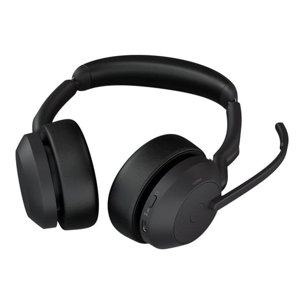 Jabra Evolve2 55 UC Stereo - headset - USB-C, USB-A - med laddningsställ
