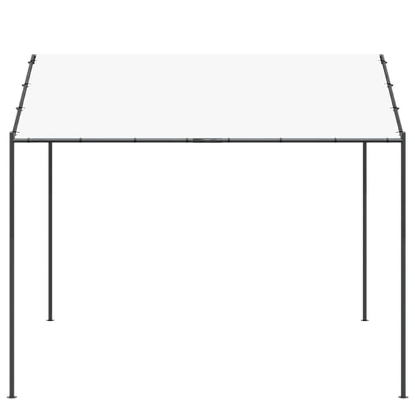 Paviljong Vit 4 x 4 x 2,6 m Stål och Polyester