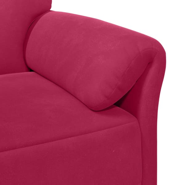 En-sitssoffa Vinröd 88 x 83 x 95 cm Sammet
