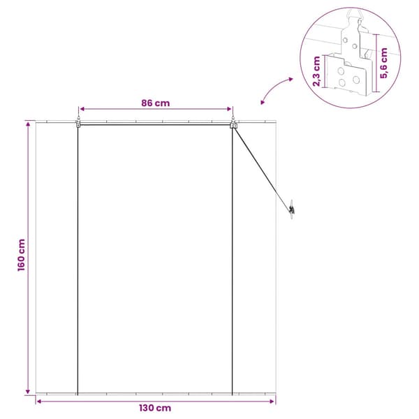 Rullgardin Naturlig 130 x 160 cm Bambu