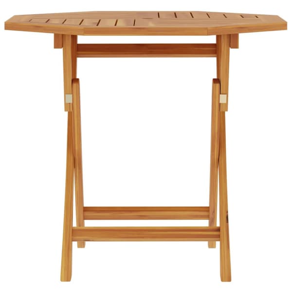 Hopfällbart trädgårdsbord 85x85x76 cm massiv teak