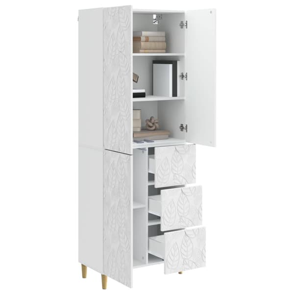 2 pcs Vit högglans