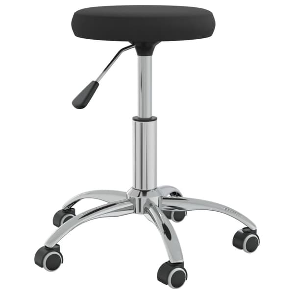 Massagepall sammet svart