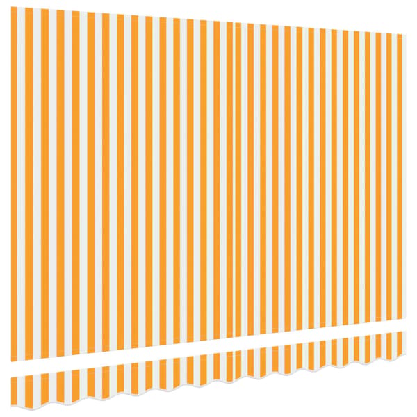 Markisväv Gul och Vit 280 x 195 cm Polyester
