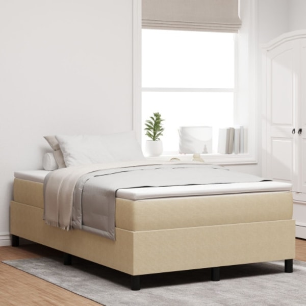 Boxspring Säng Ljusgrön Grå 120x200 cm Corduroy Tyg