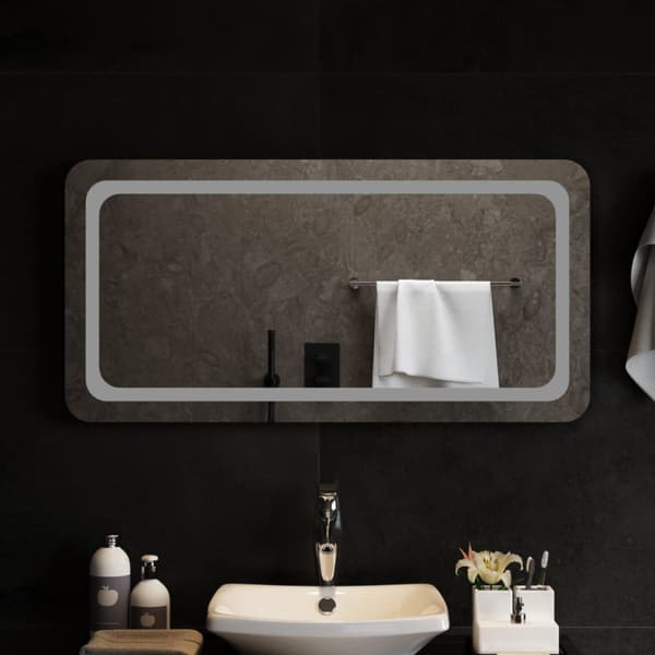 Badrumsspegel LED 100x50 cm
