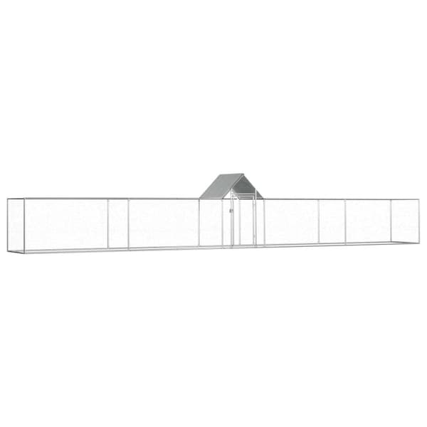 Hönsbur 9x1x1,5 m galvaniserat stål