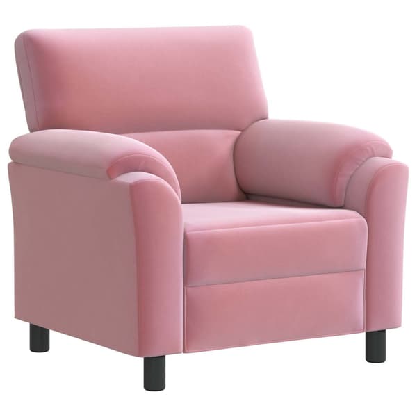 Soffset 2 st Rosa Sammet
