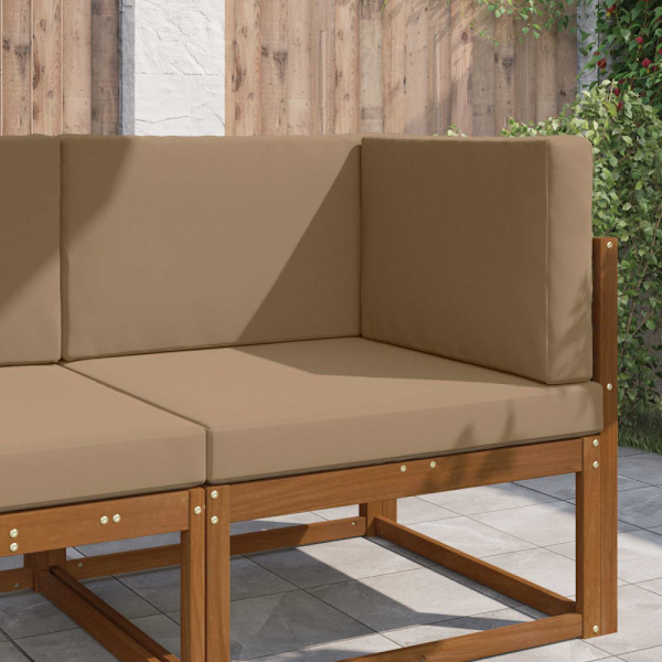Utomhus Soffa Kudde 3 pcs Taupe Polyester