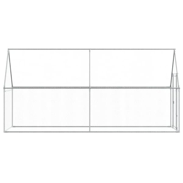 Hönsbur silver 400x100x190 cm galvaniserat stål