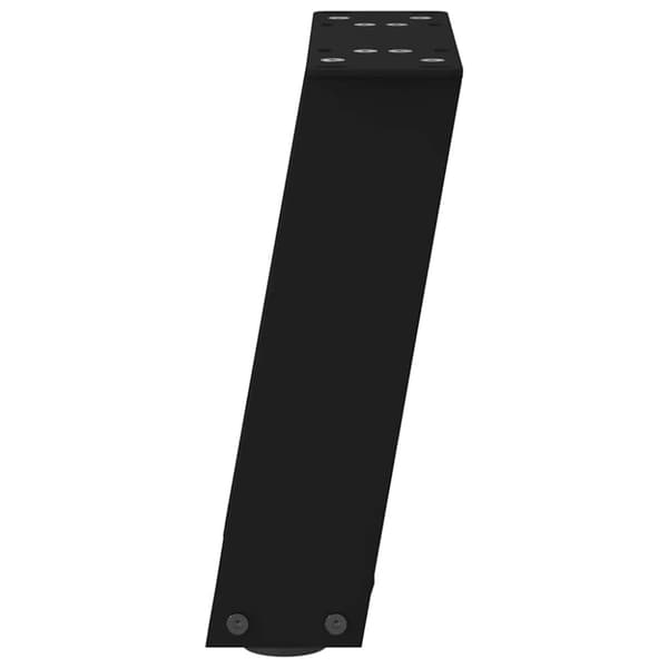 Soffbordsben U-formade 2 st svarta 30x(30-31) cm stål