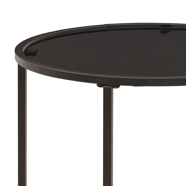 Kaffebordsset 2 pcs 55 x 55 x 45 cm stål