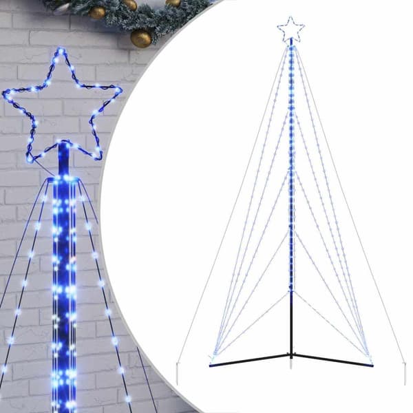 LED julgran 615 LEDs blå 404,5 cm