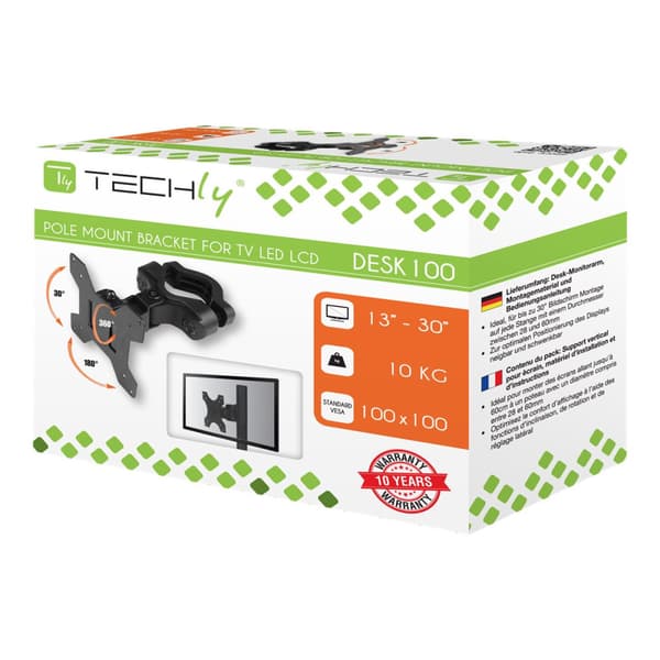 TECHly monteringssats - för LCD-display - svart
