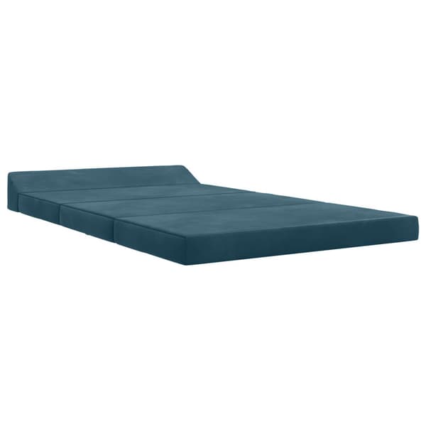Fällbar Soffbed Blå 120 x 60 x 49 cm Tyg