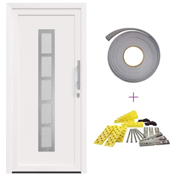 Framdörr Vit 98 x 208 cm PVC