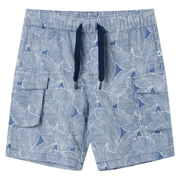 Barnshorts med snöre mörkblå 104