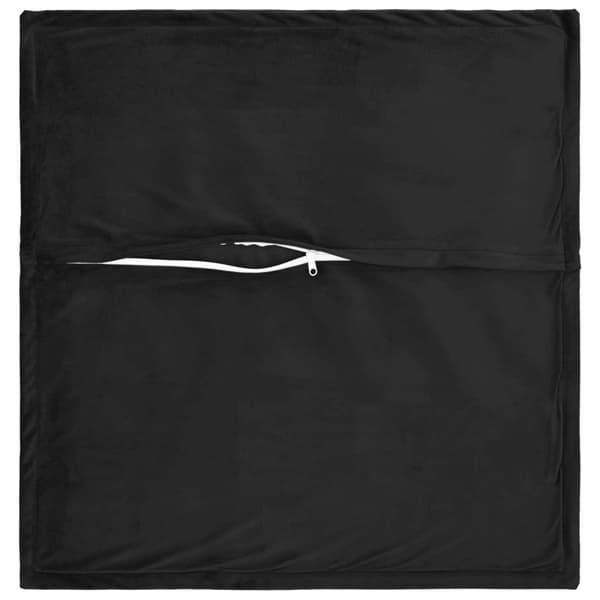 Kuddöverdrag 2 st HOUTEN Svart 65 x 65 cm Sammet
