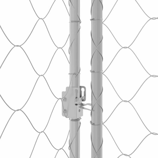 Hundbur Silver 200 x 200 x 200 cm Galvaniserat Stål