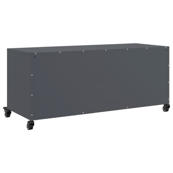 Tv-bänk antracit 100,5x39x43,5 cm stål