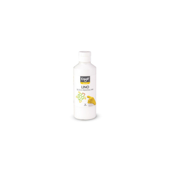 Tryckfärg Lino CREALL 250ml vit