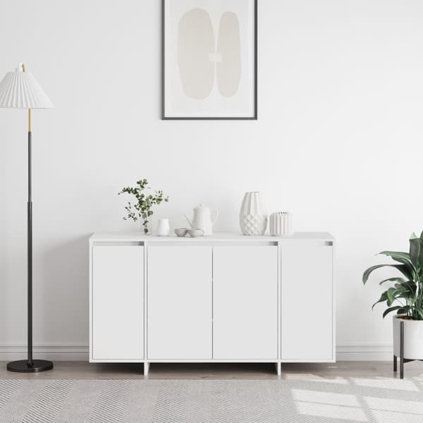 Sideboard Vit 135 x 41 x 75 cm Konstruerat trä