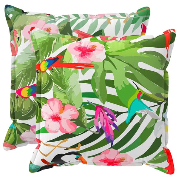 Kudde med kudde HOUTEN 2 st Flerfärgsdesign Polyester