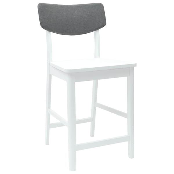 Matstolar 2 pcs Vit 48 x 49 x 95 cm Massiv Gummiträ
