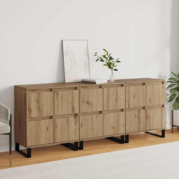 Sideboard 3 pcs Artisan Ek 60 x 35 x 70 cm