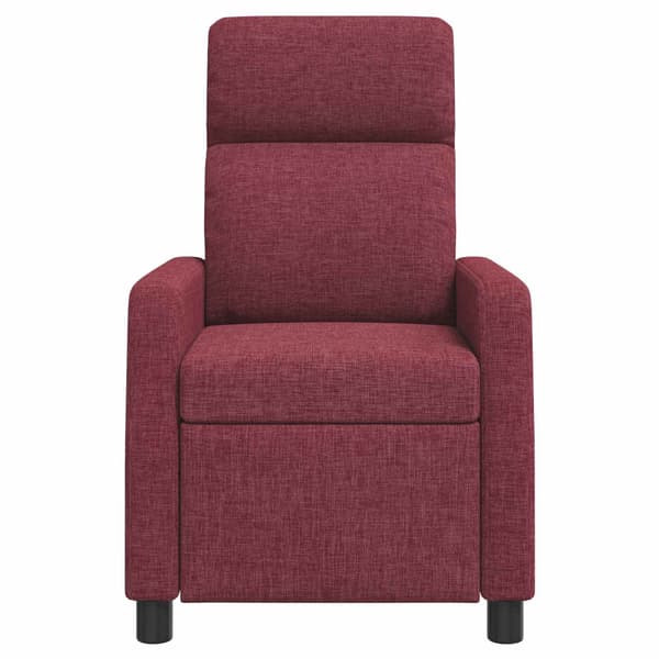 Massagefåtölj Vinröd Tyg