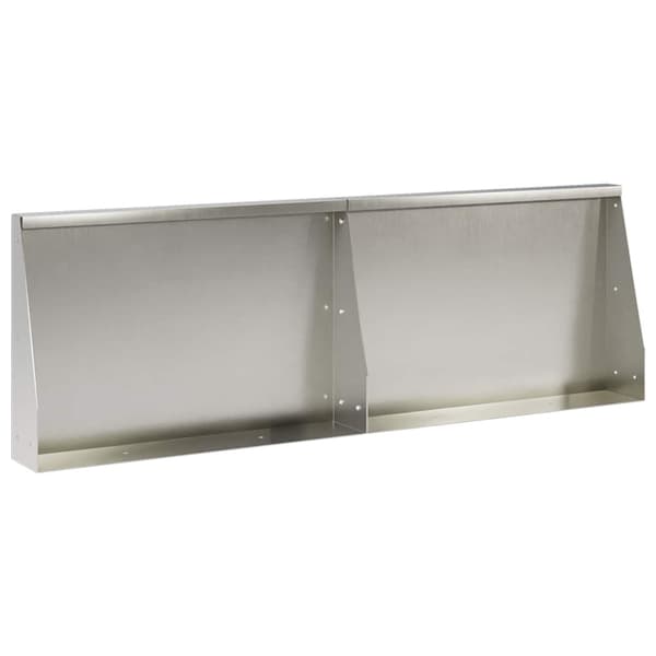 Stödvägg 2 st 60 x 12 x 30 cm Rostfritt stål Silver