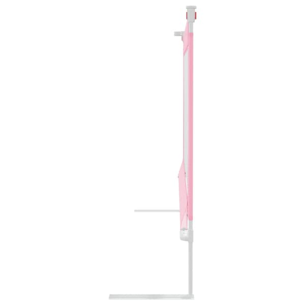 Sängskena för barn rosa 160x25 cm tyg