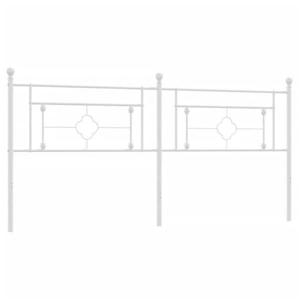 Ersättningsgavel metall vit 200 cm