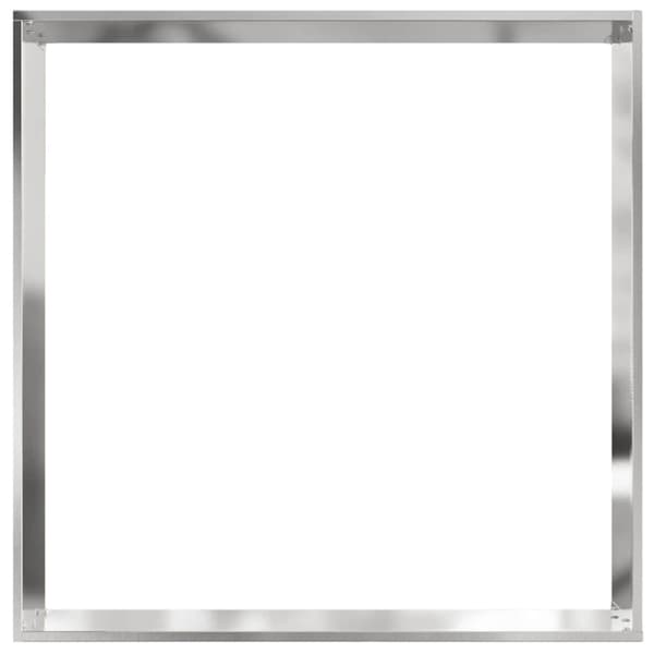Kant för gräsmatta Silver 60 x 60 x 13 cm Rostfritt stål