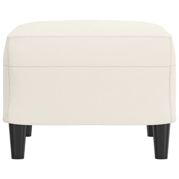 Fotpall gräddvit 60x50x41 cm konstläder
