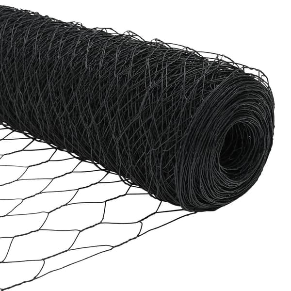 Hexagonstängsel Grå 1 x 100 m PVC