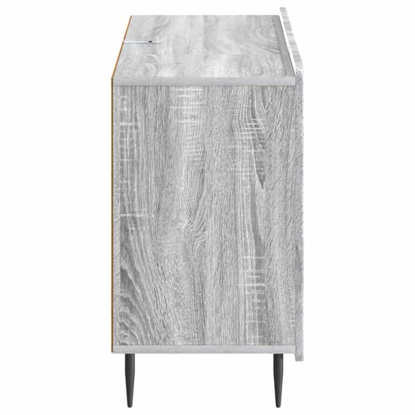 Sideboard Grå sonoma-ek 89 x 34,5 x 62 cm Konstruerat trä