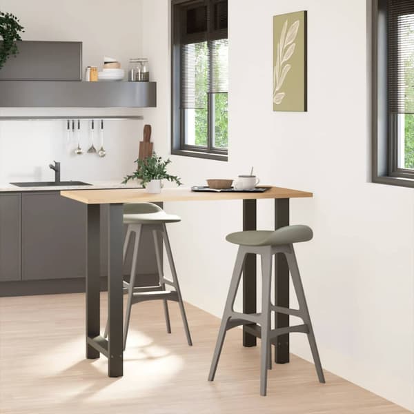 Barbordsben antracit 2 st 60x(100-101) cm stål