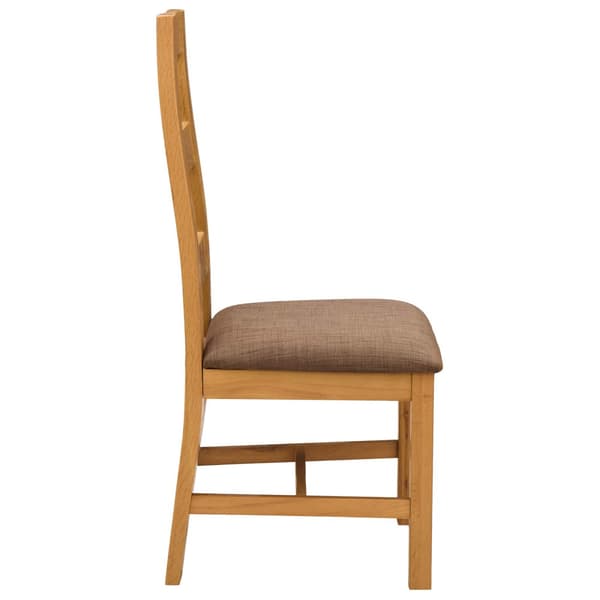 Matstol 2 pcs Massivt Ekträ Grå 45 x 51 x 105 cm