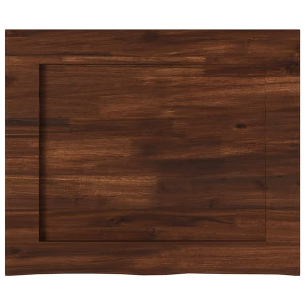 Rektangulärt Bordsskiva 90 x 50 x 3,5 cm Rektangulär Mörkbrun