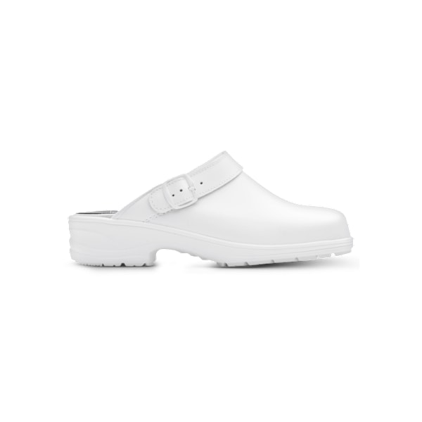 Birka Backstrap Work Clog White Unisex