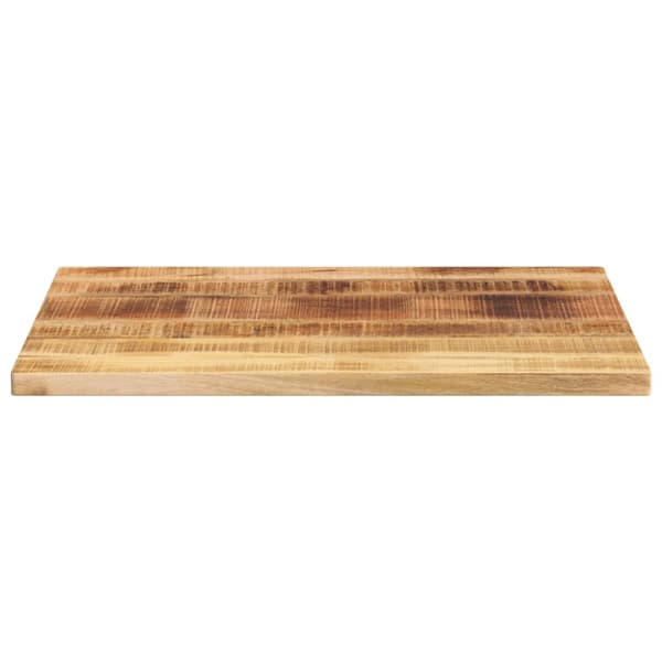 Bordsskiva 80x60x2,5 cm rektangulär massivt grovt mangoträ