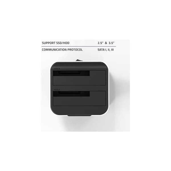 Qoltec - HDD / SSD dockningsstation - SATA 6Gb/s - USB 3.0