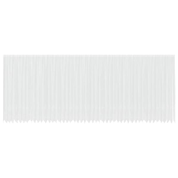 Spetsgardin med gardiner Vit 1200 x 280 cm Polyester