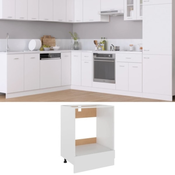 Överskåp Lyon vit 60x46x81,5 cm konstruerat trä