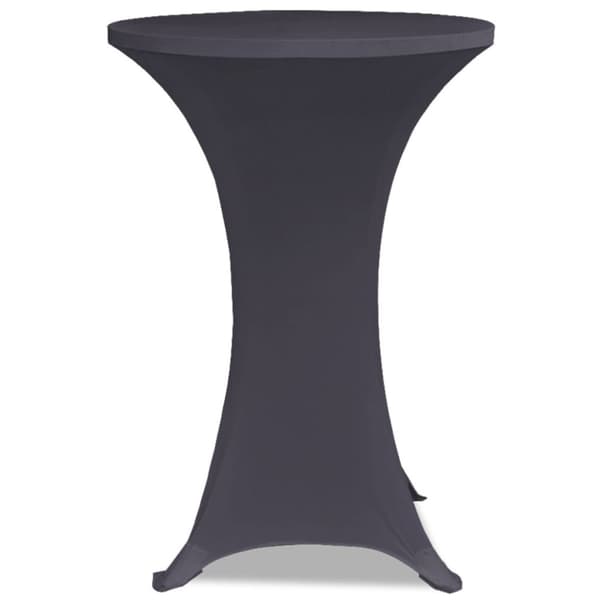 Bordsöverdrag 2 st 60 cm stretch antracit