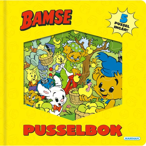 Bamse pusselbok (bok, kartonnage)