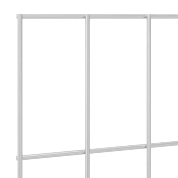Trädgårdsstängsel med pålar 48 pcs 35 x 30 cm Mesh Silver
